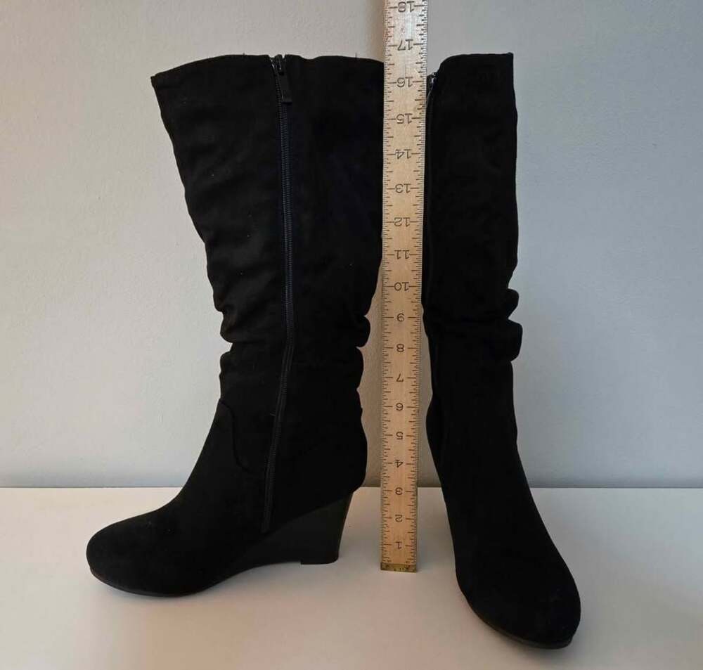 NEW!! Journee Collection Haze Wedge Calf/Knee High Boots - Women's Size 8.5 - Picture 2 of 8